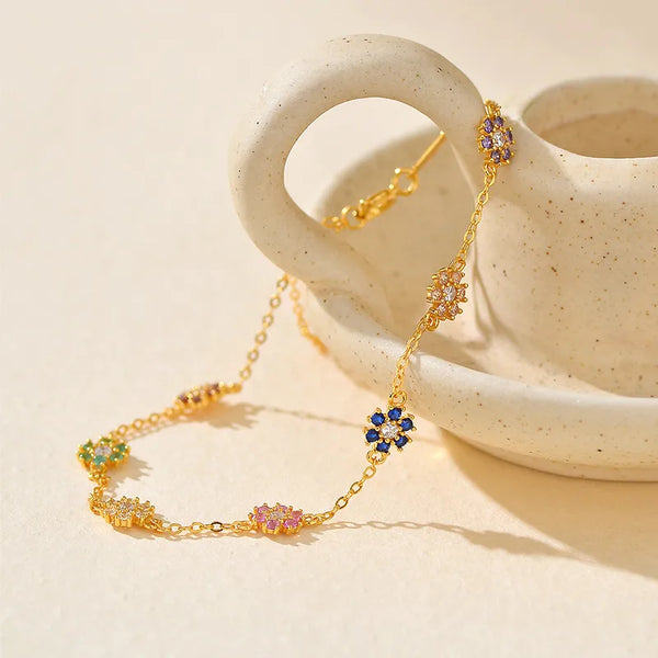 Sunflower Bracelet | 925 Sterling Silver