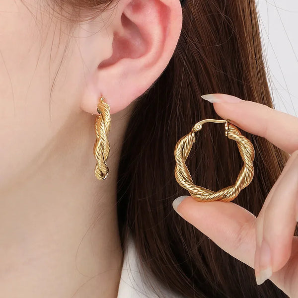 Gold-Plated Earrings | Stainless Steel