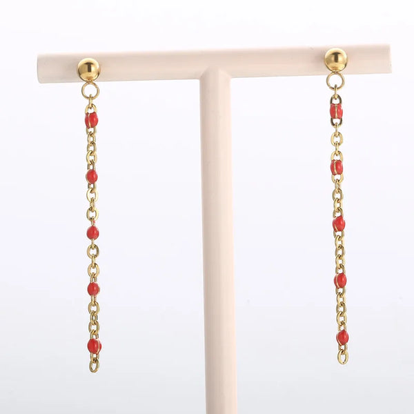 Chain Drop Earrings | Stainless Steel