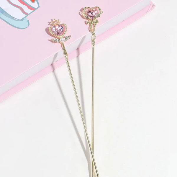 Heart Hairpin Headband | Pearl