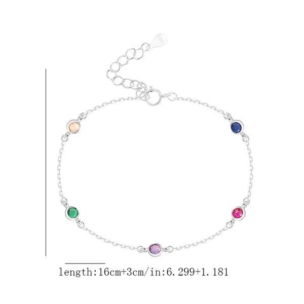 Fashionable Zircon Bracelet | 925 Sterling Silver
