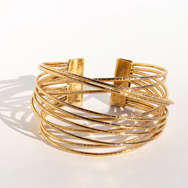 Geometric Bangle Bracelet | Alloy