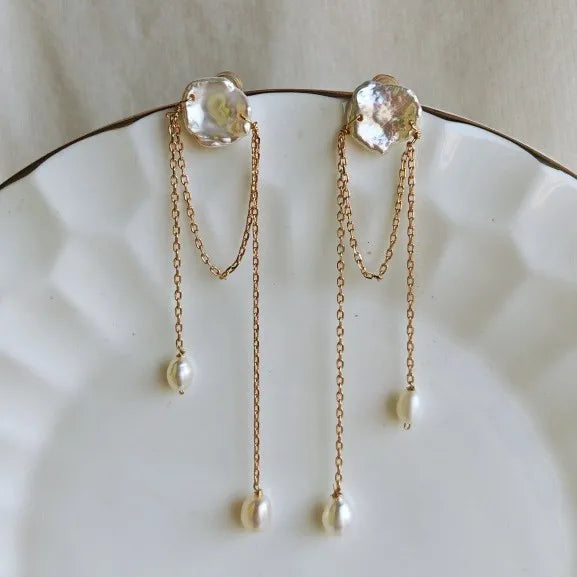 Freshwater Pearl Stud Earrings | 925 Sterling Silver