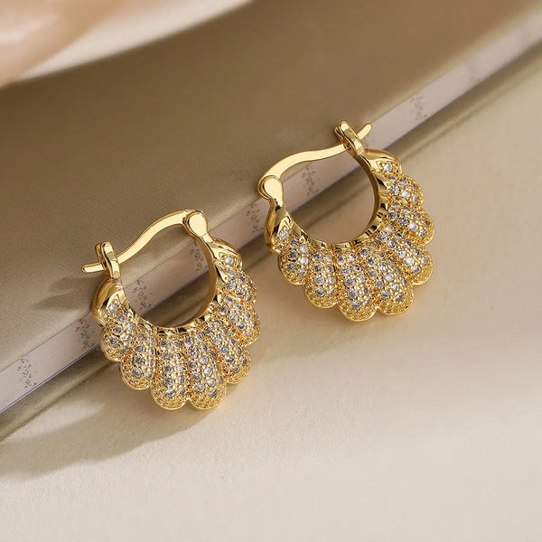 Zircon Earrings | Copper