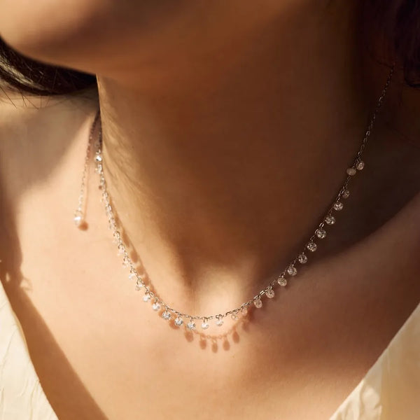Stackable Zircon Necklace | 925 Sterling Silver