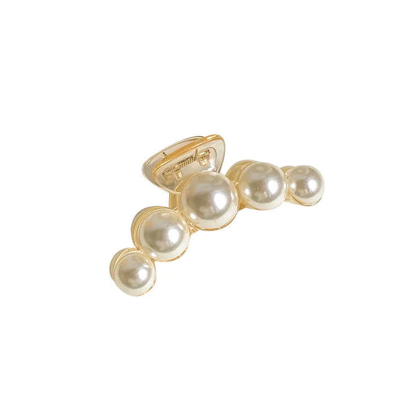 Geometric Artificial Pearl Hair Claw | Artificial Pearl
