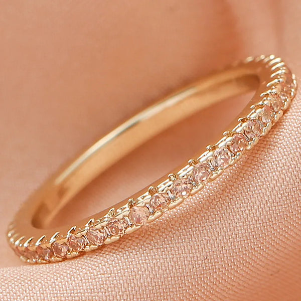 Purple Floral Ring | Copper