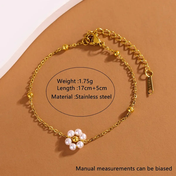 Floral Bracelet | Stainless Steel