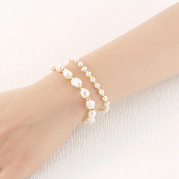 Geometric Pearl Bracelet | Freshwater Pearl