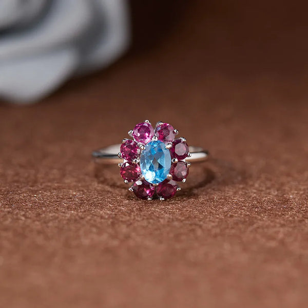 Natural Floral Ring | 925 Sterling Silver