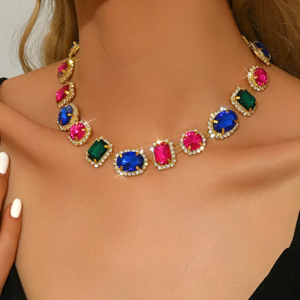 Chain Crystal Earrings | Crystal