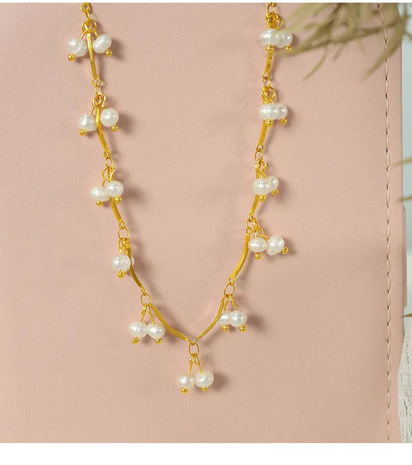 Freshwater Pearl Necklace | Stainless Steel
