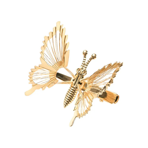 Butterfly Artificial Pearl Hair Clip | Alloy