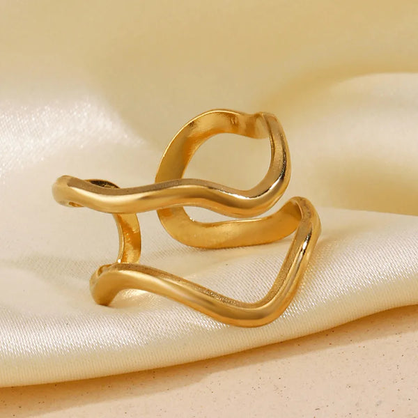 Gold-Plated Band Ring | Stainless Steel