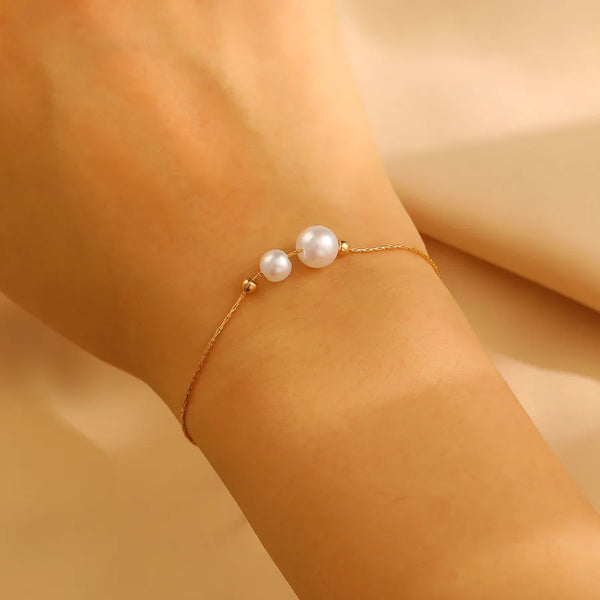 Vintage Pearl Bracelet | Copper