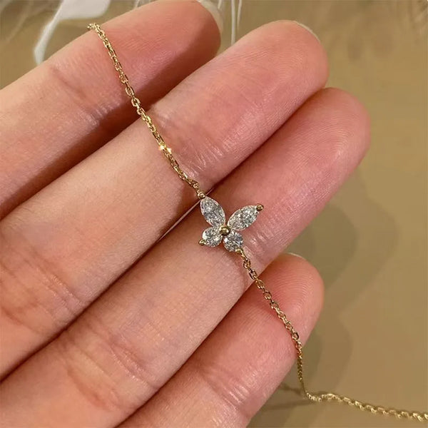 Floral Butterfly Bracelet | 925 Sterling Silver
