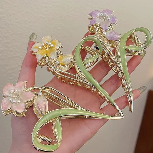 Floral Hair Claw | Alloy