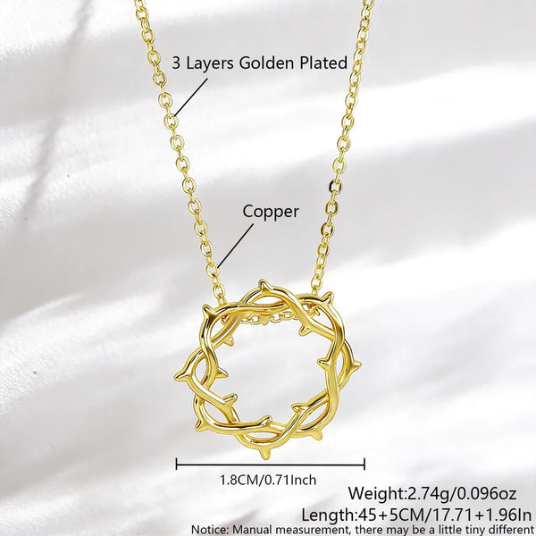Twist Geometric Pendant Necklace | Copper