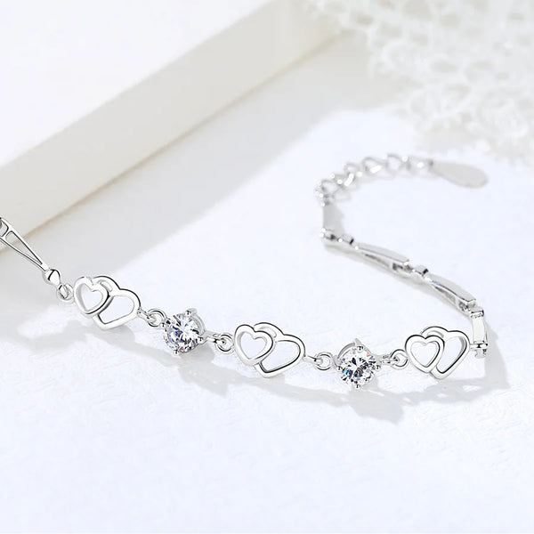Heart Bracelet | 925 Sterling Silver