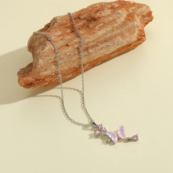 Tassel Butterfly Necklace | Copper
