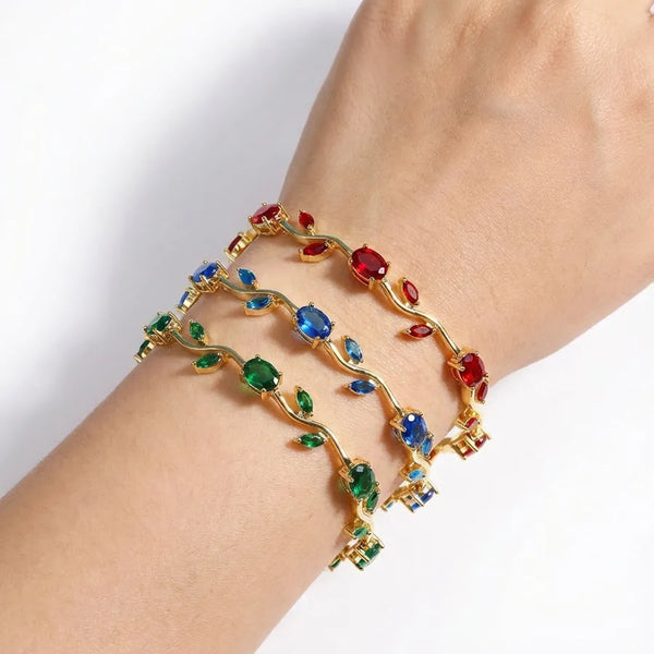 Electroplated Floral Bracelet | Copper