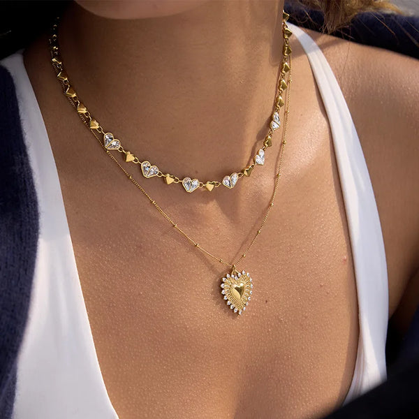 Shape Heart Necklace | Stainless Steel
