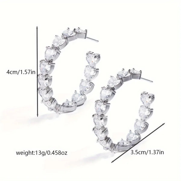 Zircon Earrings | Copper