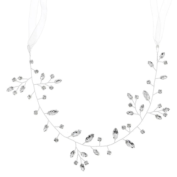 Bridal Zircon Headband | Alloy
