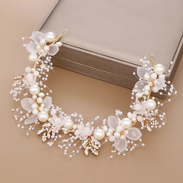 Crystal Artificial Pearl Headband | Artificial Pearl