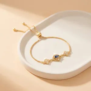 Twisted Zircon Bracelet | Copper