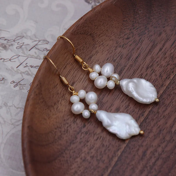 Vintage Pearl Earrings | 925 Sterling Silver