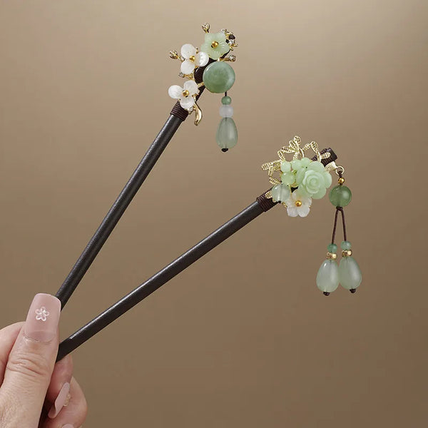 Summer Floral Hairpin Headband | Wood