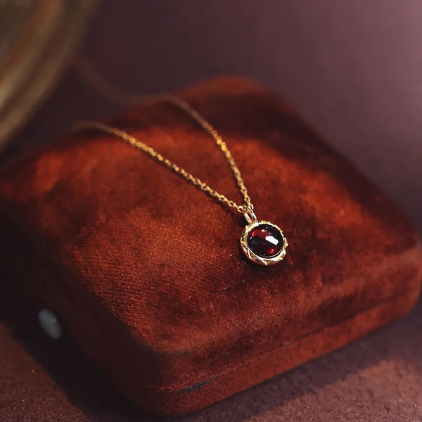 Rhinestone Pendant Necklace | 925 Sterling Silver