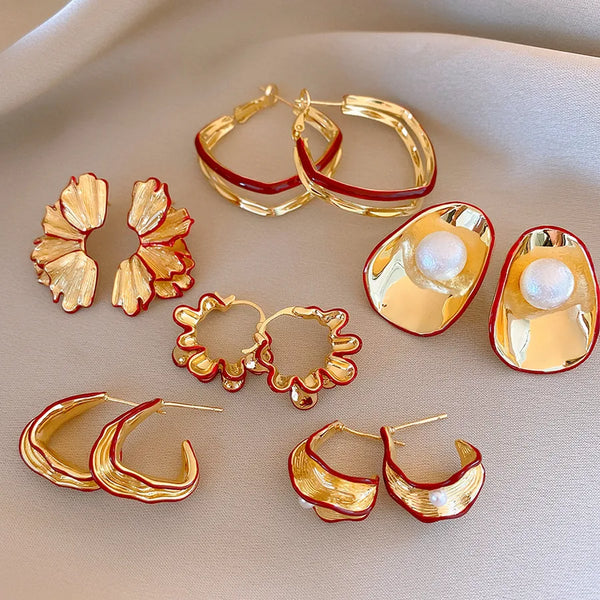 Gold-Plated Artificial Pearl Earrings | 925 Sterling Silver