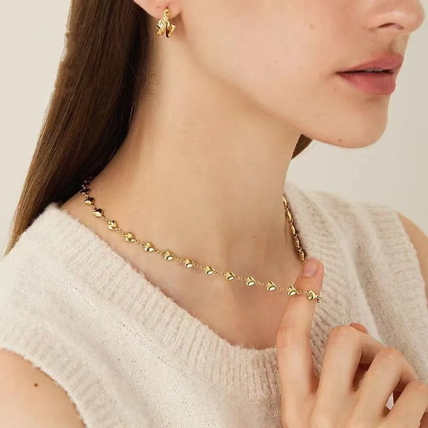 Minimalist Heart Necklace | Copper