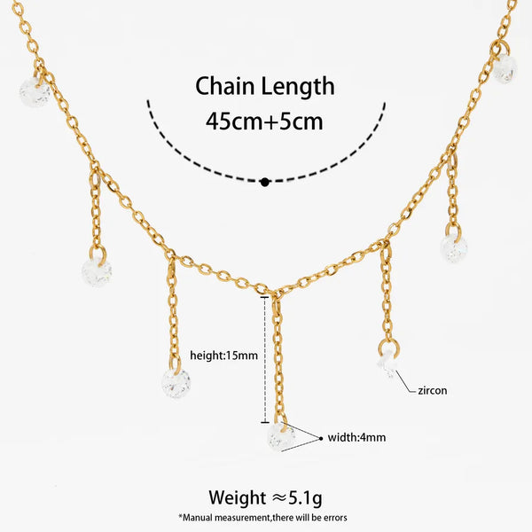 Glam Geometric Necklace | Stainless Steel