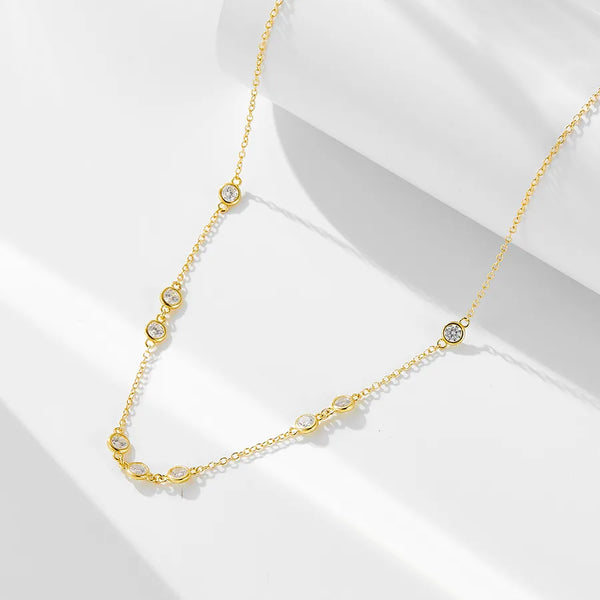 Classic Zircon Necklace | 925 Sterling Silver