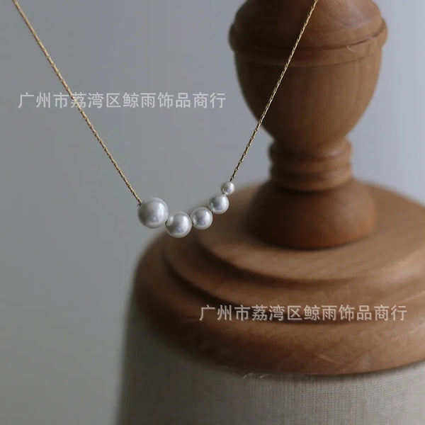 Pearls Artificial Pearl Necklace | Stainless Steel