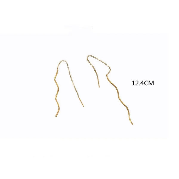 Classic Geometric Drop Earrings | Stainless Steel