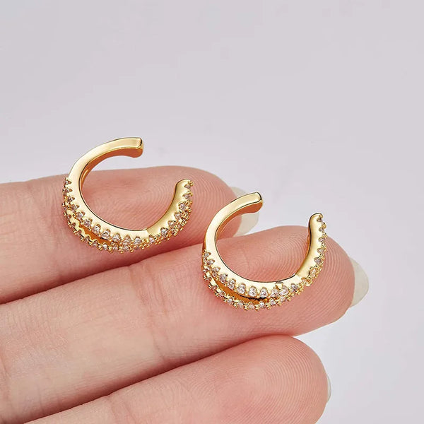 Geometric Ear Cuff Earring | 925 Sterling Silver