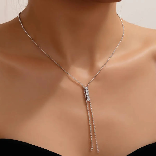 Cuban Zircon Necklace | Stainless Steel
