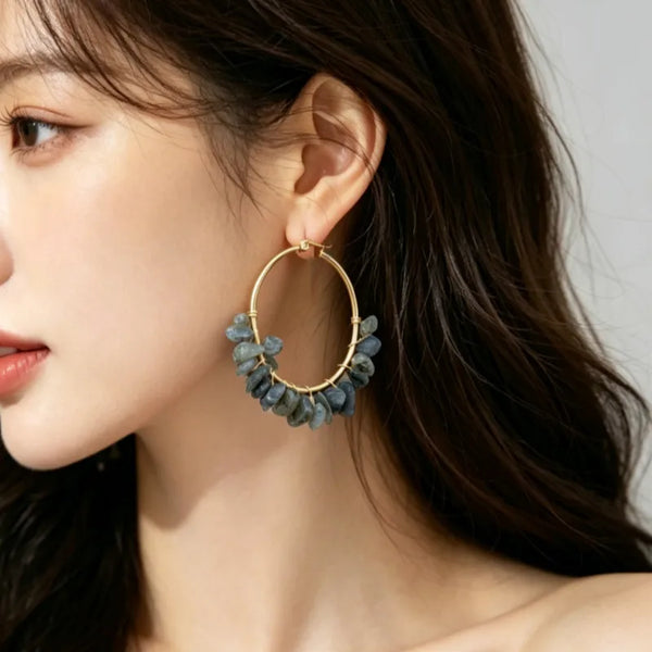 Rhinestone Stud Earrings | Stainless Steel