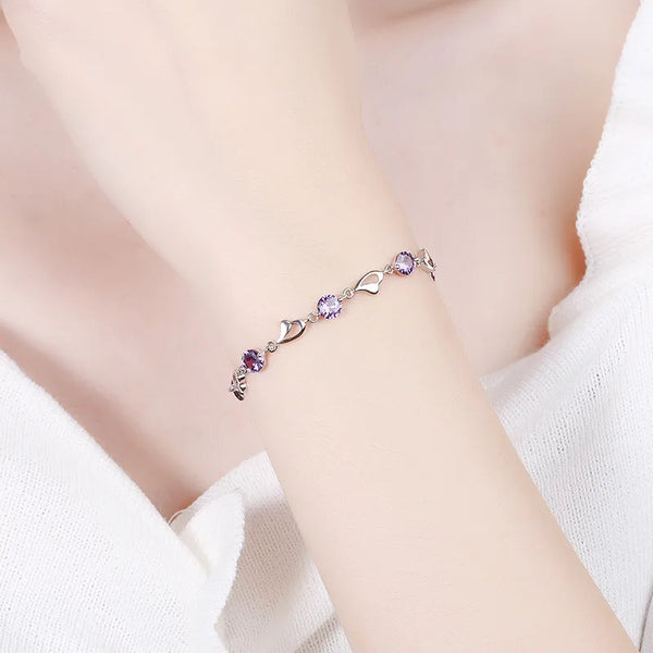 Bridal Heart Bracelet | 925 Sterling Silver