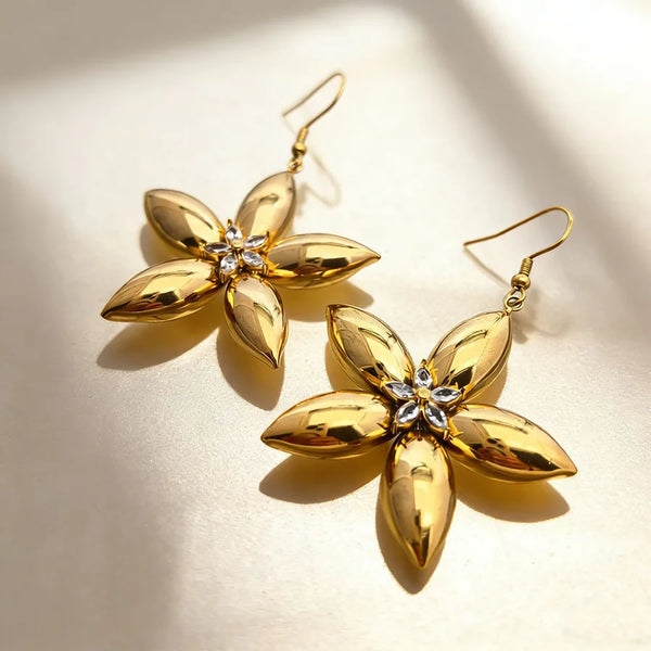 Grade Floral Earrings | Stainless Steel