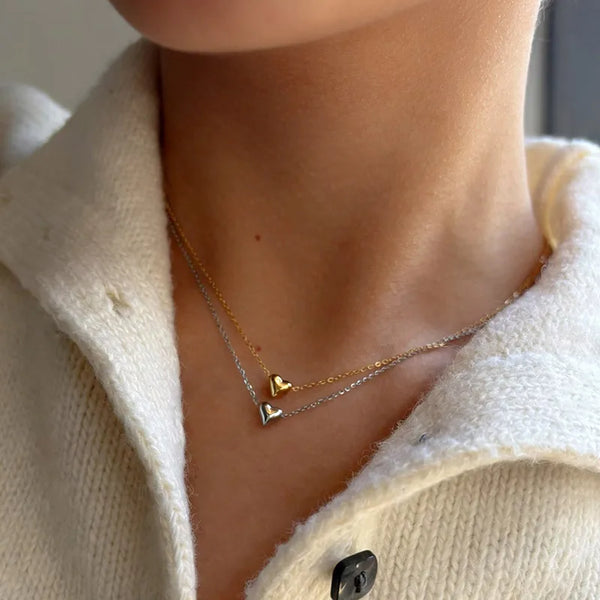Bridal Heart Pendant Necklace | Stainless Steel