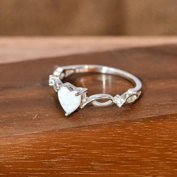 Wishs Heart Ring | Silver
