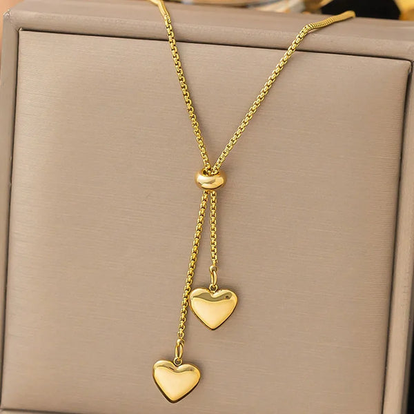 Tarnish Heart Pendant Necklace | Stainless Steel