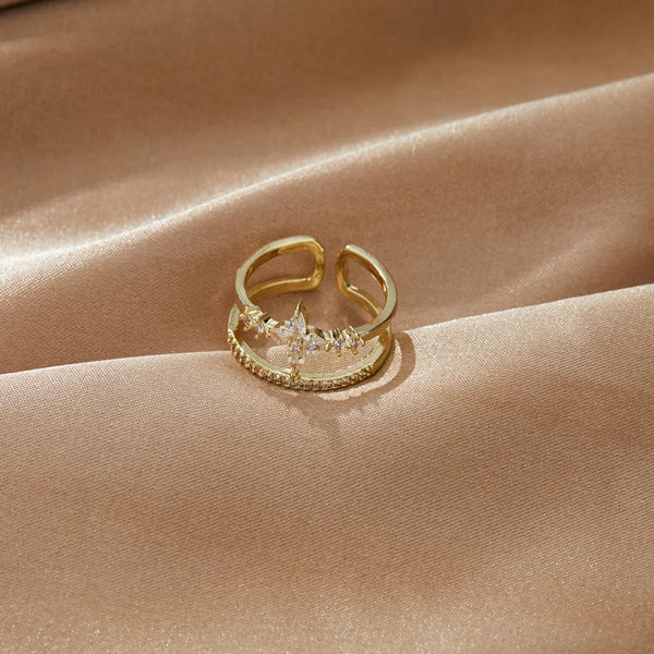 Solid Zircon Ring | Copper