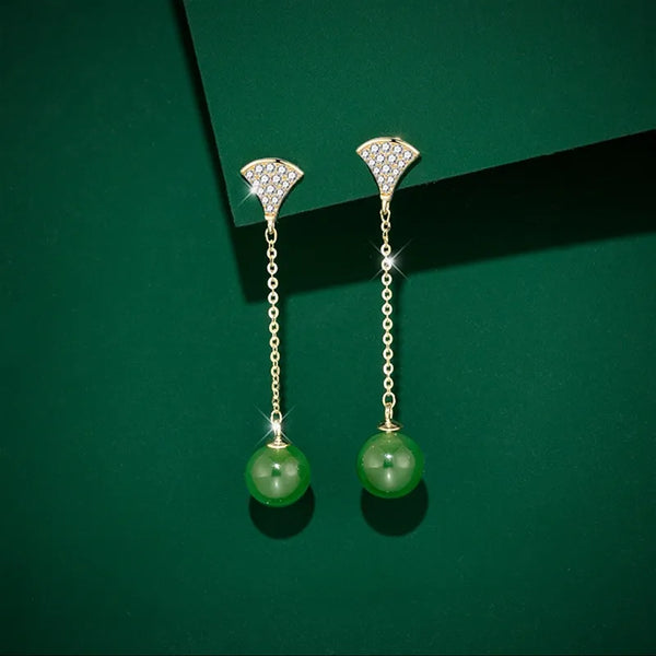Vintage Geometric Drop Earrings | 925 Sterling Silver