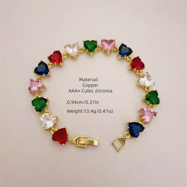Gold-Plated Heart Bracelet | Copper
